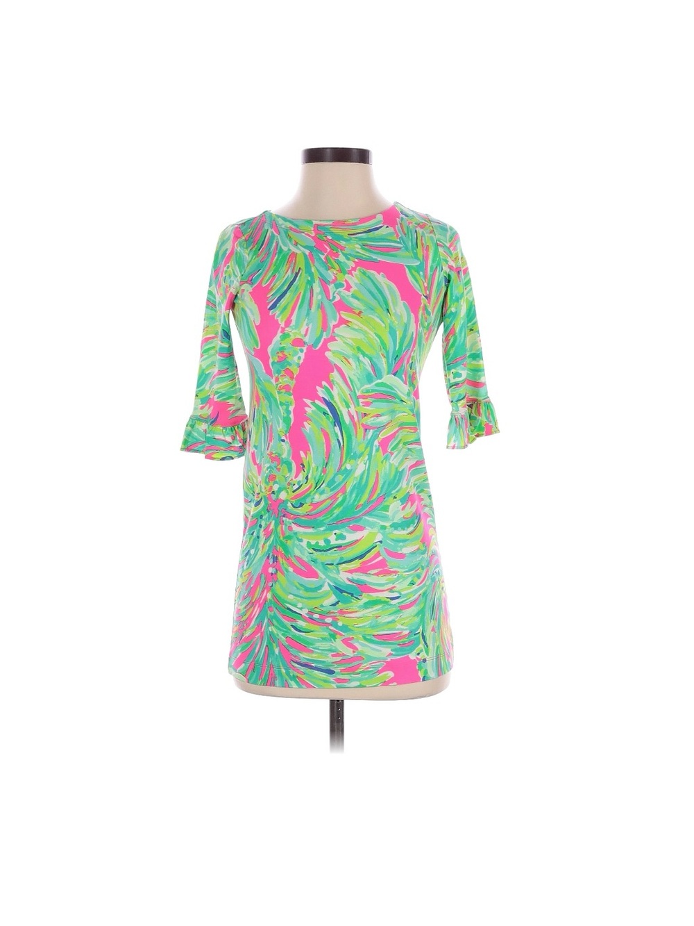 Lilly Pulitzer Pink Tropical Print Girls Dress